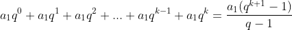 Indução finita Gif.latex?a_1q^0+a_1q^1+a_1q^2+..